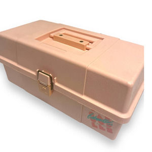 Vtg CABOODLES 80's Make-Up Storage Case - Peach - RARE Color | Vintage